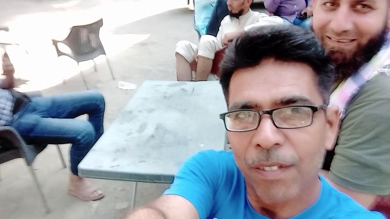 Enjoying  with friends