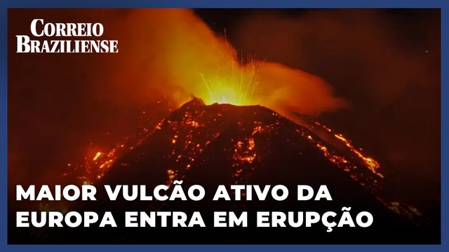 VULCÃO ETNA ENTRA EM ERUPÇÃO