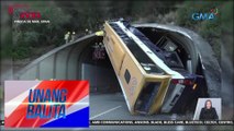 Bus, nadisgrasya at humambalang sa entrada ng tunnel; dose-dosena, sugatan | Unang Balita