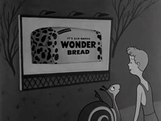 1953 animated Wonder Bread TV commercial - Sammy the Snail