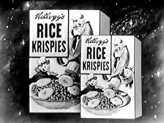 1953 Rice Krispies TV commercial - Snap Crackle Pop in outer space Planet K