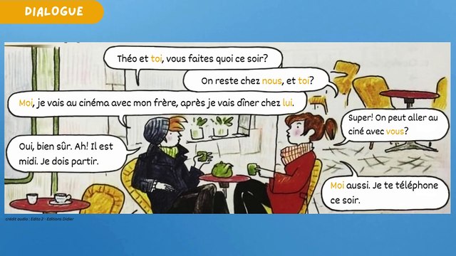 LES PRONOMS TONIQUES ( Moi, toi, Lui/Elle, Nous, Vous, Eux/Elles) - Leçon 33