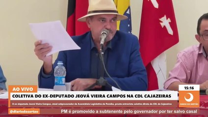 Jeová mostra documentos que, segundo ele, provam diploma falso de Corrinha e cita acúmulo de cargos