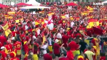 Euro  2024, i tifosi della Spagna a Berlino prima della finale