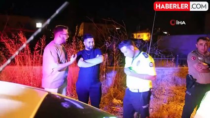 Kahkahalarla imza atan alkollü sürücü polisi şaşırttı
