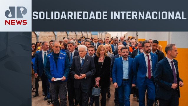 Presidente da Itália visita centro de acolhimento no Rio Grande do Sul