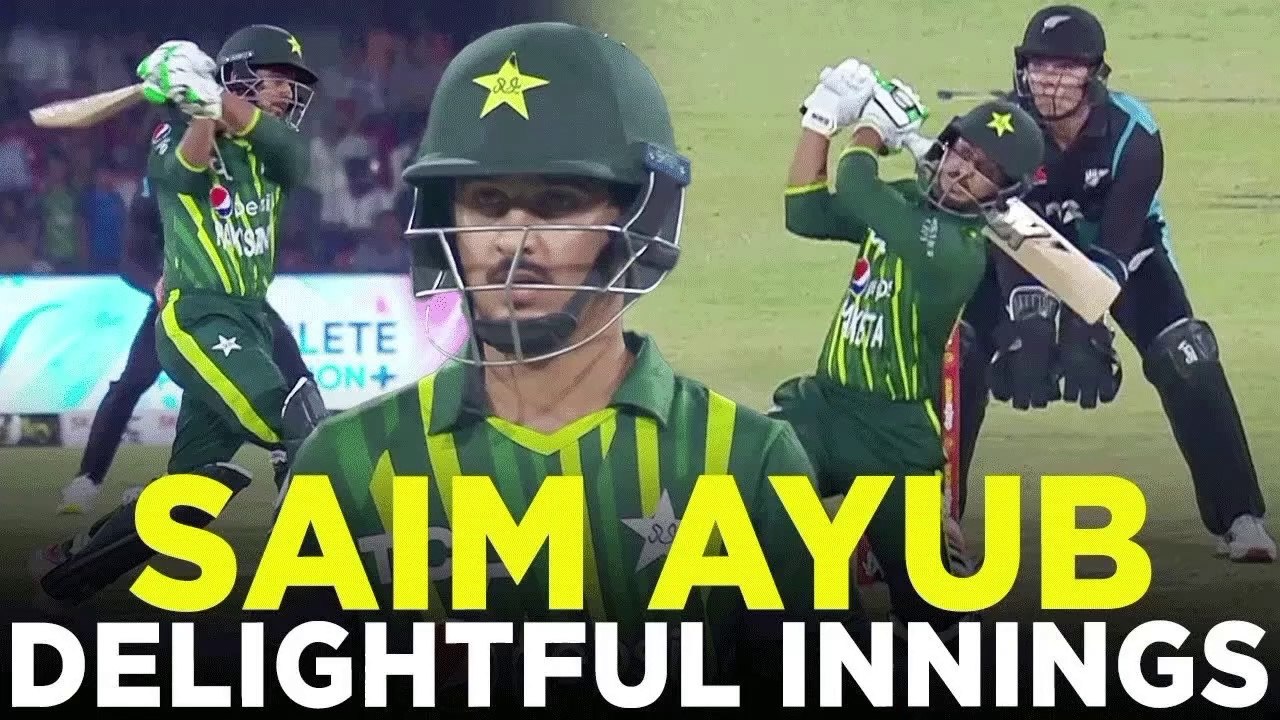 Saim Ayub Delightful Innings of 47 Runs Against Kiwis at Lahore | T20I | PCB | M2B2A