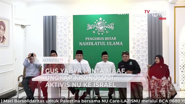 [FULL] Gus Yahya Minta Maaf Soal 5 Aktivis NU Bertemu Presiden Israel