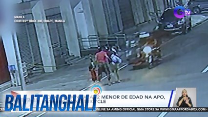 Lola, anak niya, at 2 menor de edad na apo, nabangga ng tricycle | Balitanghali