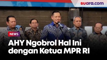 Ngobrol Singkat Bareng Bamsoet dkk di Markas Demokrat, AHY Ungkap Masalah Ini