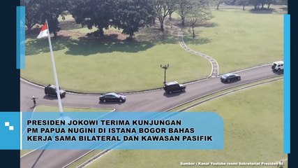 Presiden Jokowi Terima Kunjungan PM Papua Nugini di Istana Bogor Bahas Kerja Sama Bilateral dan Kawasan Pasifik
