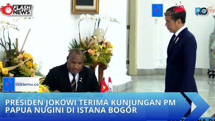 Presiden Jokowi Terima Kunjungan PM Papua Nugini di Istana Bogor