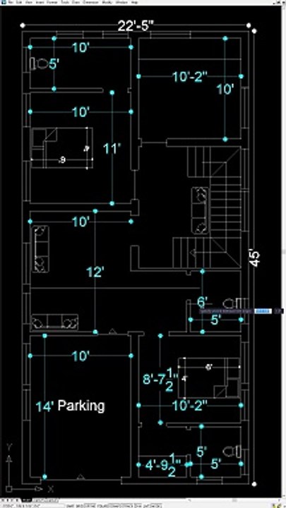 22.5x45 Home Plan 462