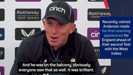 'An honour to play with' - Crawley on retired Anderson