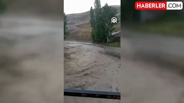 Kars'ın Sarıkamış ilçesinde sel felaketi