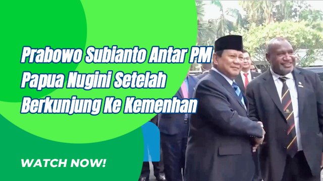 PM Papua Nugini Berkunjung Ke Kemenhan Dan Bertemu Prabowo Subianto