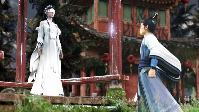 Yin Zhiping found Xiaolongnü blindfolded and unable to move 尹志平發現小龍女被蒙住眼睛 動彈不得 The Legend of Condor Heroes 神鵰俠侶 Comic Manga 3D AI Anime