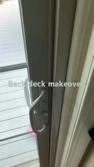 Back deck outdoor makeover. Please give us a subscribe!