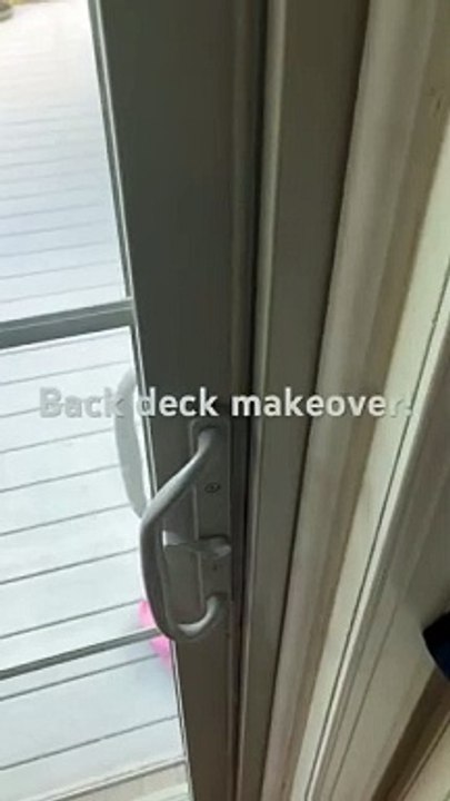 Back deck outdoor makeover. Please give us a subscribe!