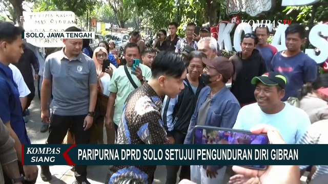 Paripurna DPRD Solo Setujui Pengunduran Diri Gibran dari Wali Kota Solo