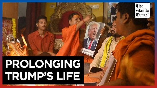 India’s Trump superfans perform Hindu fire rituals for his long life