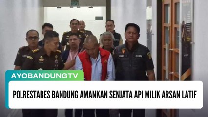 Polrestabes Bandung Amankan Senjata Api Milik Arsan Latif