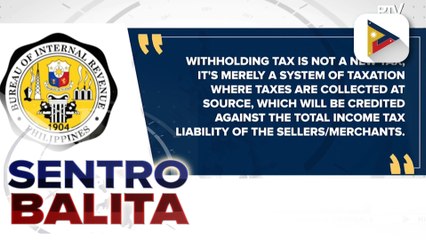 Online seller at merchants, sisingilin na ng withholding tax; Mga seller na may kitang mas mababa sa P500-K kada taon, exempted