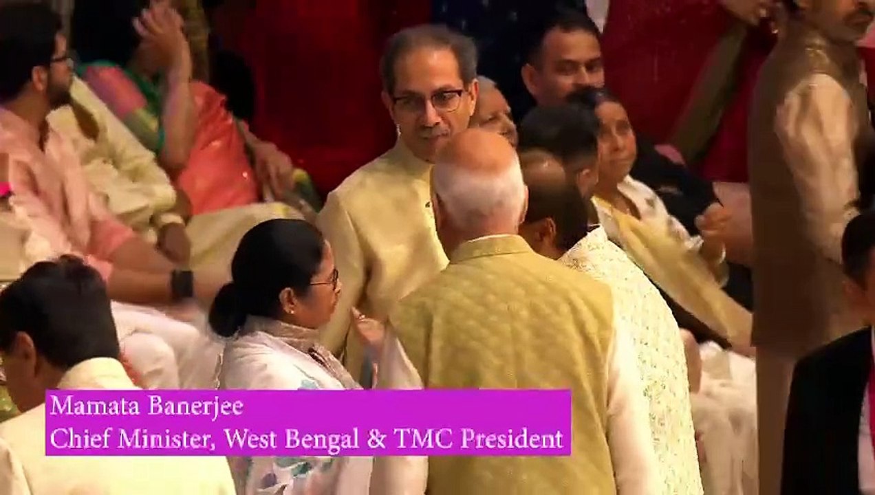 अनंत अंबानी और राधिका मर्चेंट के विवाह समारोह में देश की जानी मानी राजनीतिक हस्तियों ने आशीर्वाद दिया और अपनी उपस्थिति से इस आयोजन को गरिमामयी बनाया #ARWeddingCelebrations #AnantWedsRadhika #ambaniwedding