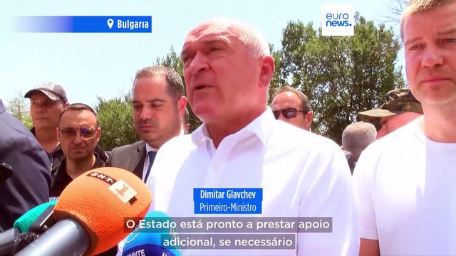 Onda de calor provoca incêndios florestais na Bulgária