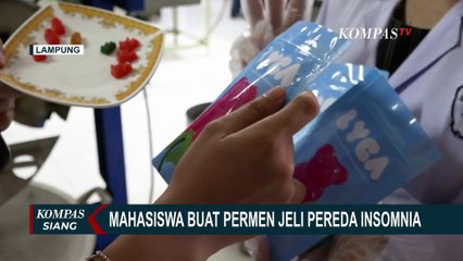 Mahasiswa Unila Berinovasi Buat Permen Jeli Pereda Insomnia dari Ekstrak Centella Asiatica