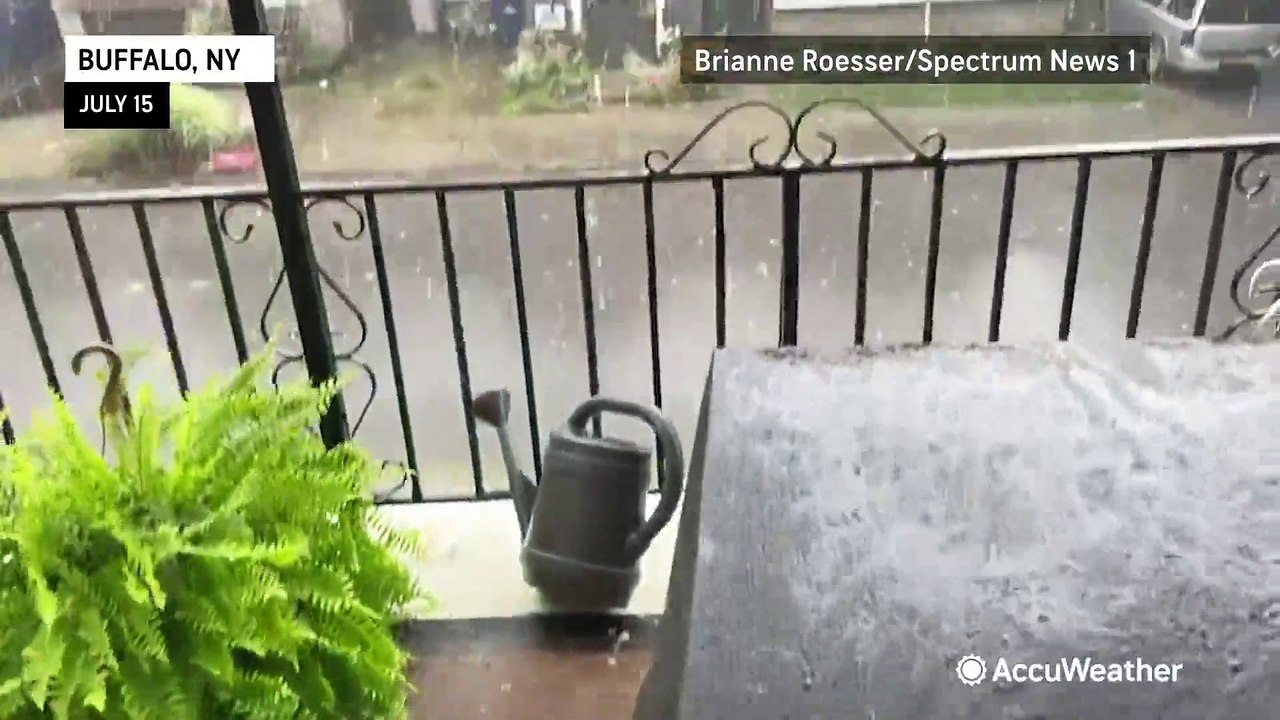 Powerful thunderstorms drench the Northeast