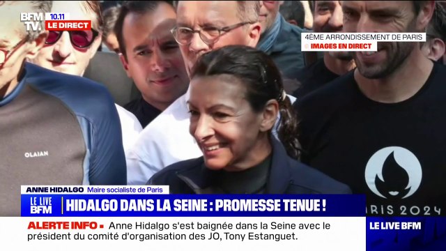 C'est du bonheur ! : Anne Hidalgo s'exprime après sa baignade dans la Seine à 9 jours des JO de Paris