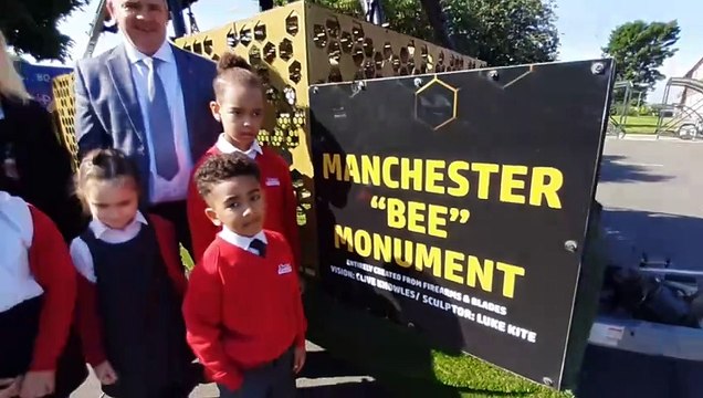 The Anti violence bee visits Beacon primary school in New Invention.