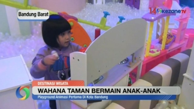 Serunya Anak-Anak Bermain di Wahana Playground Animasi Pertama di Bandung