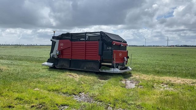 Le Lely Exos en fonctionnement sur une ferme de 180 vaches laitières aux Pays-Bas
