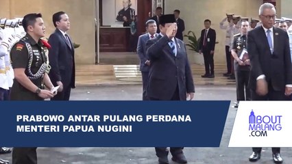 USAI DIKUNJUNGI PERDANA MENTERI PAPUA NUGINI, PRABOWO ANTAR PULANG