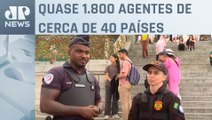 Policiais estrangeiros auxiliam na segurança dos Jogos Olímpicos de Paris 2024