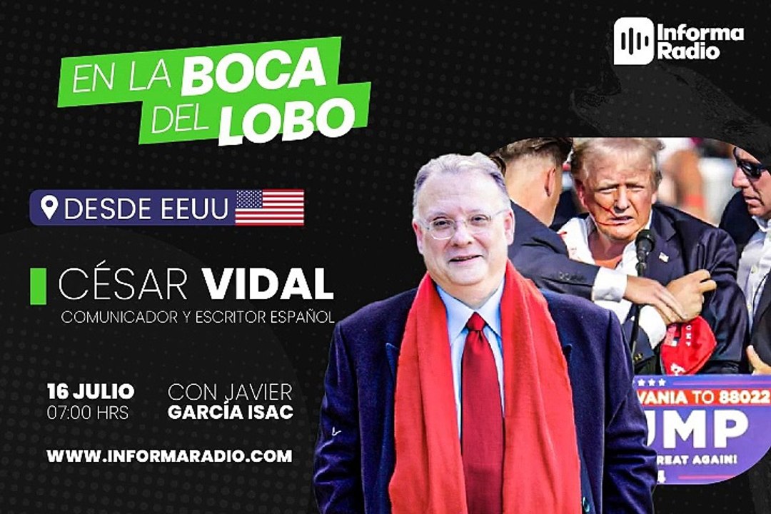 César Vidal: "Querían a Donald Trump muerto"