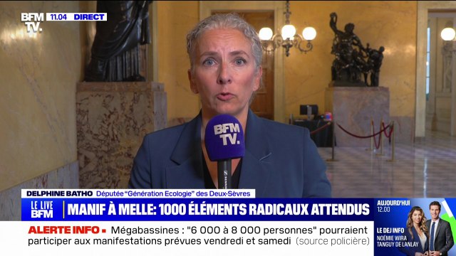 La députée Génération Écologie des Deux-Sèvres, Delphine Batho, réagit à la manifestation attendue à Melle contre les mégabassines