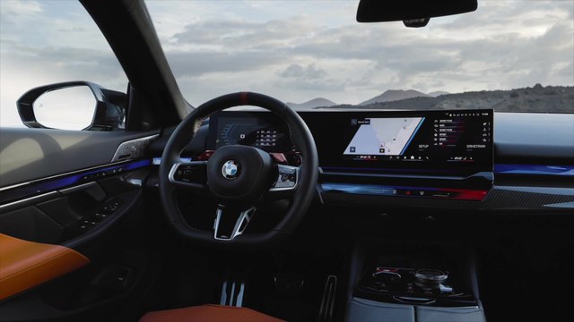 Der neue BMW M5 - Progressives Sportwagen-Cockpit, M spezifische Anzeigen auf dem BMW Curved Display, exklusives Ambiente