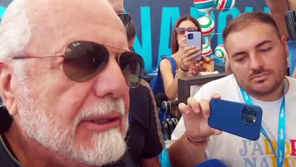 De Laurentiis a Dimaro: "Soddisfatto per questa partenza? È ancora presto"