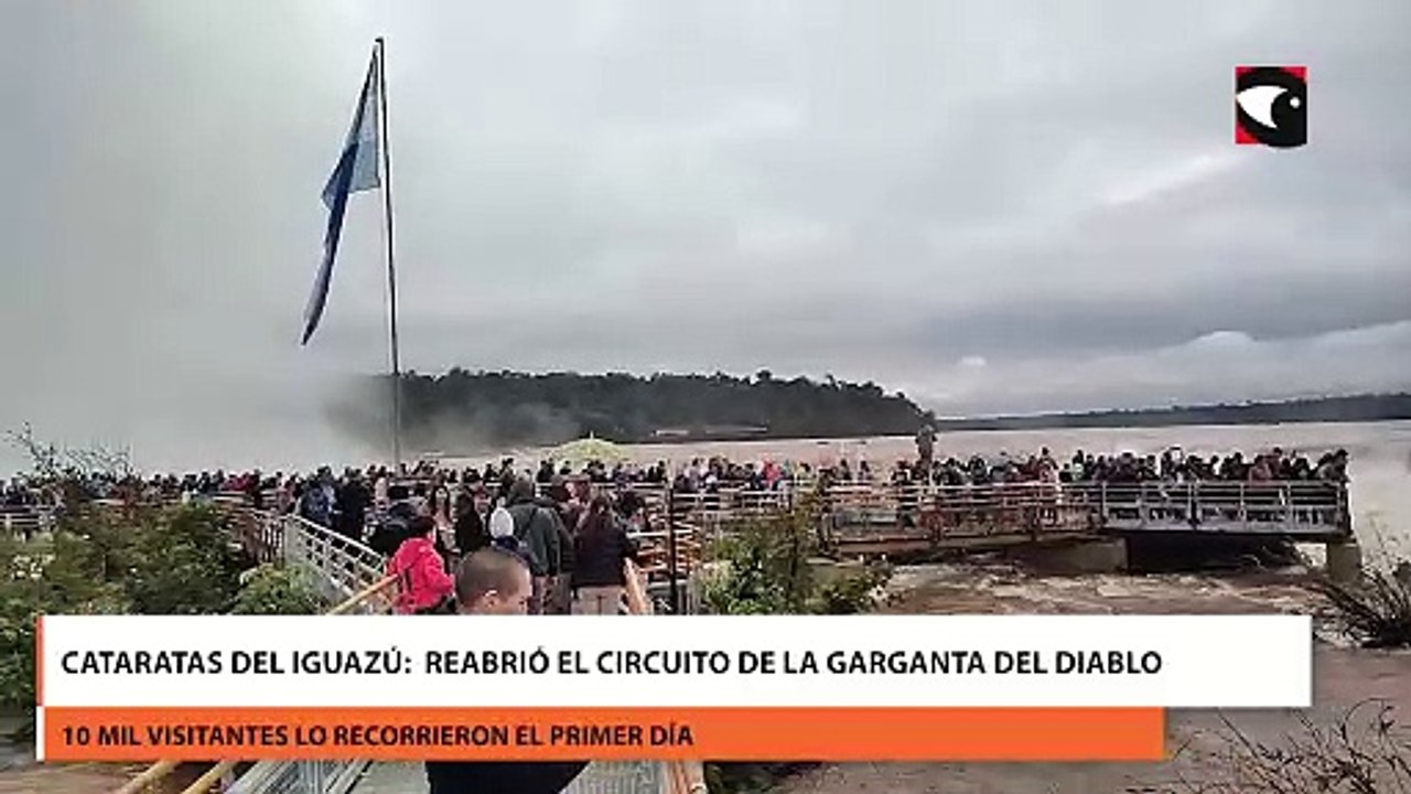 Cataratas del Iguazú  reabrió el circuito de la Garganta del Diablo