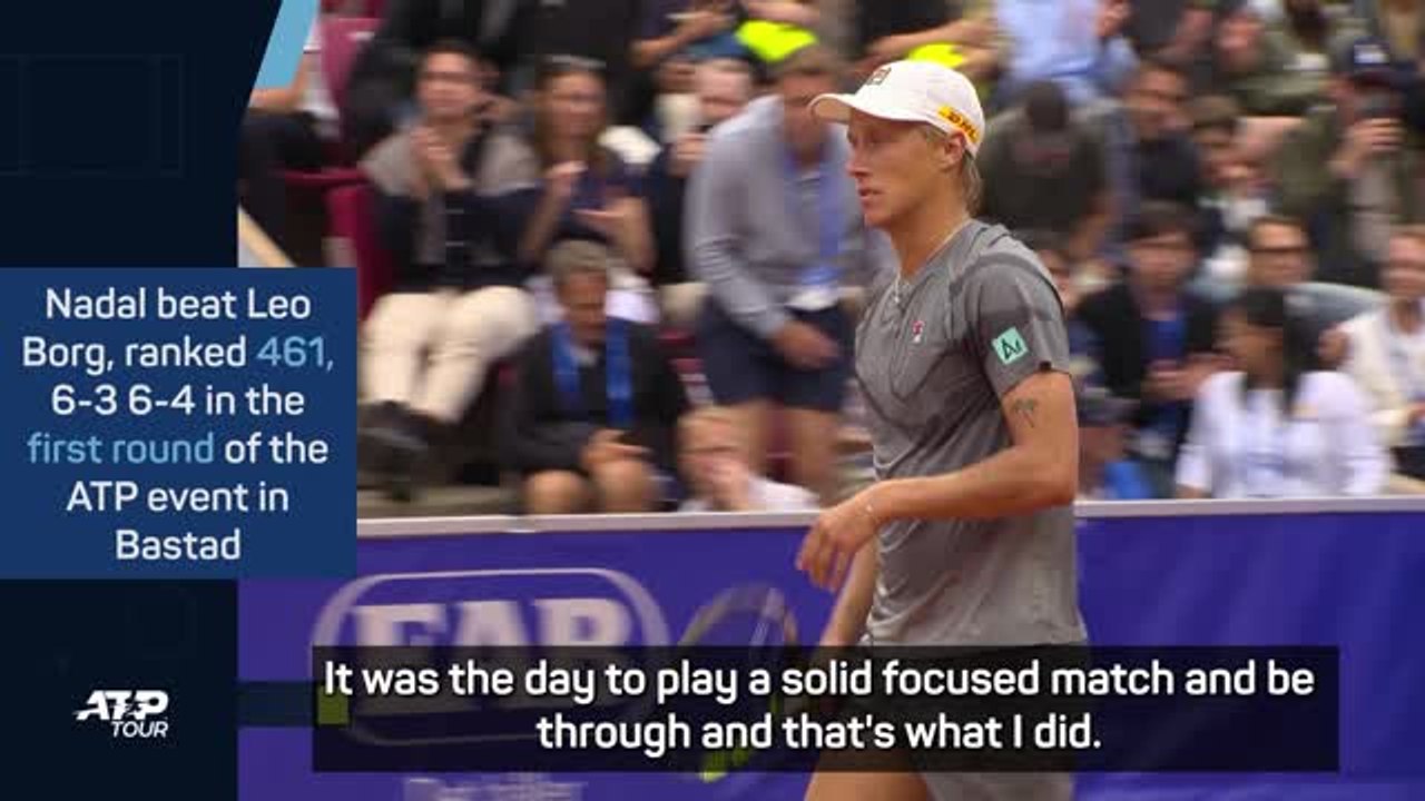 Nadal 'privileged' to have played Borg Jr in Bastad win