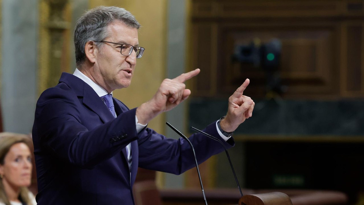 VÍDEO | Feijóo responde a Sánchez: "El mayor bulo de España es usted; oírle hablar de regeneración es como oír hablar a Otegi de paz"