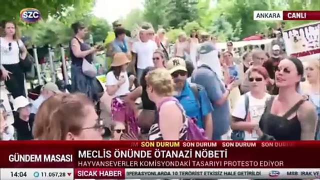 Meclis önünde ötanazi nöbeti