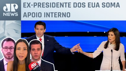 DeSantis e Haley confirmam apoio a Donald Trump; Neitzke, Amanda Klein e Beraldo analisam