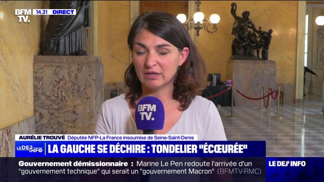 Il faut gagner cette présidence de l'Assemblée nationale , déclare Aurélie Trouvé (députée LFI-Nouveau Front populaire)