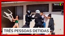 PMs são agredidos a cadeiradas durante abordagem a motociclista no DF