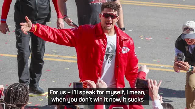 It sucks when you don't win the Super Bowl - Mahomes