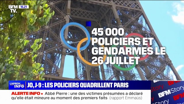 Un large dispositif policier, avec des agents étrangers, déployé à Paris à l'approche des JO